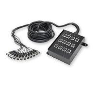 Boîtier de scène 12 canaux - ADAM HALL - Multipaires K12C10 - Longueur 10 mètres - Noir