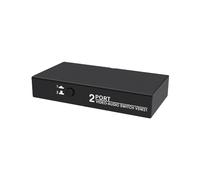 BoîTier de SéLection de Commutateur AV 2 en 1 Sortie 2 3RCA AV Commutateur Audio VidéO RéPartiteur Hub Commutateur pour Lecteur DVD STB HDTV TV