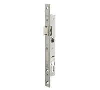 THIRARD Boîtier de Serrure Encastrable à Cylindre, Axe 10,5 mm, Inox | Pour Menuiserie Métallique, Bouts Carrés, Entraxe 70 mm, Carré 8 mm, 21x180 mm, Réversible Droite/Gauche, Zinc