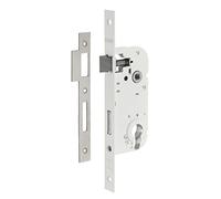 Boitier de Serrure Encastrable à Cylindre, pour Porte d'entrée, Axe 40 mm, Bouts Carrés, Cylindre 30x30 mm, Couleur Blanc, Matériau Acier, Sécurité Renforcée, Installation Facile, THIRARD