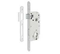 Boitier de Serrure Encastrable, Cylindre pour Porte d'entrée, Axe 40 mm, Bouts Ronds, Finition Blanc, Sécurité Renforcée, Installation Facile, Matériau Zinc - THIRARD