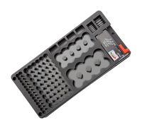 Boîtier de stockage de batterie - Organisateur de capacité 116 grilles, organisateur de batterie haute capacité, design durable | Stockage au combat pour DC, AA, AAA, cellules 9V,
