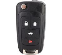 Boîtier de télécommande 4 boutons noir pour CHEVROLET