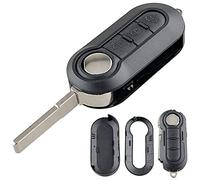 Boîtier de télécommande pliable à 3 boutons pour Fiat 500 Doblo Ducato Panda Punto Peugeot.