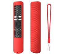 Boîtier de télécommande pour pour Xiaomi XMRM-ML, Étui de Protection, Silicone Cover Protector, Remote Skin Leeve (Rouge)