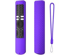 Boîtier de télécommande pour pour Xiaomi XMRM-ML, Étui de Protection, Silicone Cover Protector, Remote Skin Leeve (Violet)