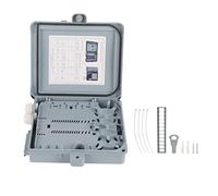 Boîtier de Terminaison Fibre Optique 12 Cœurs, Enceinte de Distribution FTTH, Plateau de Jonction IP65 Étanche avec Adaptateurs SC/FC/PLC pour Usage Intérieur Extérieur