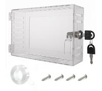 Boîtier de thermostat verrouillable avec 2 clés en matériau PS pour une longue durée et compatibilité avec les options de montage standard