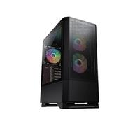 Boîtier de tour moyen MX430 Air RGB Compact ARGB avec panneau avant en maille, noir