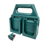 Boîtier de transport à 4 compartiments pour batteries 18 V et 14,4 V, organiseur de rangement portable avec poignée, rob