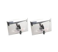 Boîtier de verrouillage à clé, 2 pièces, serrure de porte universelle en acier inoxydable avec clés, kit de boîtier de verrouillage à clé pour volets roulants et portes de garage,