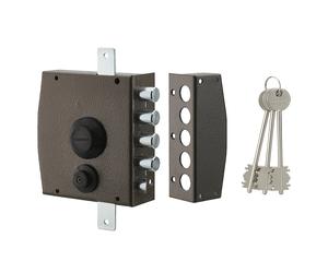 Boîtier de verrouillage multipoint marron Thirard 155mm - 65mm arrière