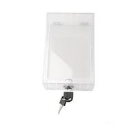 Boîtier de verrouillage pour thermostat avec clé et couvercle de protection PS transparent, conçu pour éviter les ajustements non autorisés et maintenir l'état du thermostat