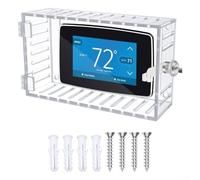 Boîtier de verrouillage thermostat, couvercle de protection avec clé pour contrôleur de température, boîtier de sécurité ABS pour bébé ou animal domestique falsification