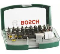 Boîtier d'embouts de vissage courts avec code couleur 31 pieces et 1 porte-embout - BOSCH