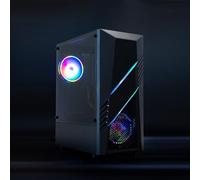 Boitier Demi-Tour de Gaming modèle TQGCC102-B Biohazard de Couleur Noire, conçu pour Offrir Une expérience de Jeu supérieure grâce à sa Structure Robuste et à Son esthétique Moderne, idéal pour