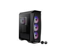 Aerocool AEROONEFROST, Boîtier PC Micro ATX, fenêtre latérale, 4 ventilateurs, Noir