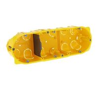 Boitier d'encastrement Batibox 3 postes Legrand - Profondeur 50mm - Blanc