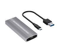 Boîtier d'entraînement USB C 3.2 pour double protocoles NVME 10 Gb/s avec cadre en aluminium sans outil NVME