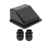 Boîtier d'entrée de câble Solaire IP68 étanche Anti-UV ABS Haute résistance Double Presse-étoupe pour système de Panneaux solaires Marins pour Camping-Cars et Bateaux