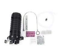 Boîtier d'épissure de fibre optique IP68 étanche à capuchon vertical Boîte de connexion de fibre Stockage haute capacité Protection durable pour pipeline aérien Enfouissement (48 cœurs)