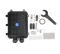 Boîtier d'Épissure Fibre Optique Horizontal 1 Entrée 1 Sortie, Boîte Jonction Connexion Câbles IP68 pour Communication Réseau Souterrain Aérien Extérieur (24 cœurs)