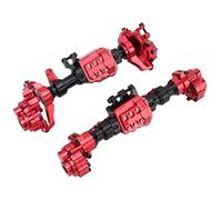 Boîtier d'essieu en métal pour chenille Traxxas 1/10 RC |Pièces de rechange en alliage d'aluminium |Mise à niveau des essieux avant et arrière pour voitures RC/rampage/hors route