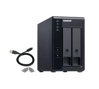 QNAP TR-002 Boîtier de disques de stockage Boîtier disque dur/SSD Noir 2.5/3.5"