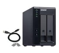 QNAP TR-002 Boîtier de disques de stockage Boîtier disque dur/SSD Noir 2.5/3.5"