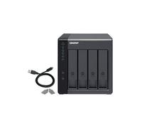 QNAP TR-004 Boîtier de disques de stockage Boîtier disque dur/SSD Noir 2.5/3.5"
