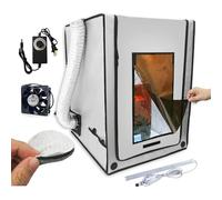 Boîtier d'imprimante 3D multifonction avec filtre à 3 couches - Ventilation - Résine - Pour imprimante 3D - Élimine les odeurs - Anti-poussière - Isolation du bruit - Pour Ender 3 v3 SE/KE, Ender 3