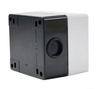 Boîtier d'interrupteur à bouton-poussoir en plastique ABS avec trou de 22 mm et joint d'étanchéité intégré, étanche à la poussière pour panneaux de commande industriels (1 trou)