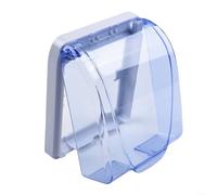 Boîtier d'interrupteur mural en plastique étanche avec bouchon rabattable pour douille de lampe murale de type 86 - Convient pour diverses applications intérieures (bleu)