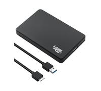 Boitier Disque Dur 2.5'' USB 3.0 Boitier Externe Disque pour SATA HDD SSD de 2,5'' et 7 mm/9.5 mm Inclus Câble USB C Grande Vitesse Accélération UASP Trim sans Outils Supporte Windows Mac OS Linux