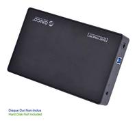 Boîtier Disque Dur Externe SATA 3.5'' USB 3.0 Coulissant 3588US3