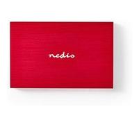 Boîtier disque dur Nedis HDDE25310RD Rouge Rouge G
