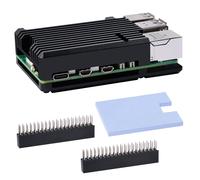 Boîtier dissipateur thermique pour Raspberry Pi 5,Raspberry Pi 5 en aluminium passif de refroidissement boîtier de dissipation de chaleur en métal pour Raspberry Pi 5 8 Go/4 Go