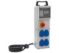 Brennenstuhl Boîtier de distribution BD 4M/16/AU – 4 prises, câble 2 m, IP44