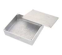 Boîtier DIY Pédale Aluminium de Guitare Argenté de Effets | Surface Polie, Remplacement Pratique, Usage pour Guitare Électrique, Accessoire de Montage, Format Compact