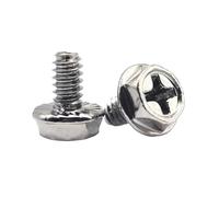 Boîtier d'ordinateur, 20 pièces, noir argent 6#-32x5/6/8mm, alimentation, disque dur, carte mère, montage de carte vidéo, vis de réparation(Silver,6-32x5mm)