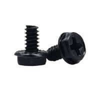 Boîtier d'ordinateur, 20 pièces, noir argent 6#-32x5/6/8mm, alimentation, disque dur, carte mère, montage de carte vidéo, vis de réparation(Black,6-32x5mm)