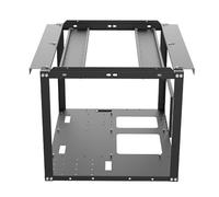 Boîtier d'ordinateur à cadre PC - Tour de banc de test, support de montage matériel | Étagère à composants réglable, excellente Dissipation thermique, assemblage de poste de travail DIY pour bureau, s