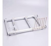 Boîtier D'ordinateur en Plein Air ATX Bricolage, Boîtier D'ordinateur à Cadre Ouvert en Alliage D'aluminium, Kit de Bricolage pour Châssis de Carte Mère de Banc de Test PC, pour les Jeux,(Argent)