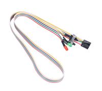Boitier d'ordinateur LED Lumiere ATX Reinitialiser HDD Interrupteur Cable 50cm Long, Rouge Vert