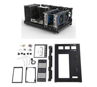 Boîtier D'ordinateur Micro ATX pour Cartes Mères ATX, M ATX, ITX, Refroidissement par Eau à 360°, etc., Cadre de Boîtier PC Ouvert avec Poignée Pouvant Tenir Debout