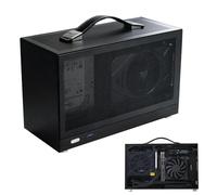 Boîtier d'ordinateur Minii Itx - Boîtier d'ordinateur portable Itx | Boîtier d'ordinateur Minii Itx Gamings Pc Chassis, Itx Minii Petite valise en aluminium, Châssis vide pour ordinateur de bureau