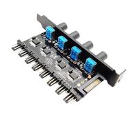 Boîtier d'ordinateur, ventilateur, contrôleur de vitesse 3 broches/4 broches, Hub, régulation de vitesse à huit voies, quatre boutons, Version SATA, nouveauté