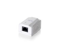 - Boîtier du répartiteur surface réseau - CAT 6 - UTP - RJ-45 - blanc pur, RAL 9010