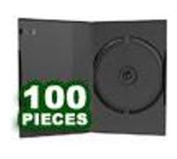 Boîtier DVD fin (7mm, noir) pour un CD/DVD, 100 pièces G