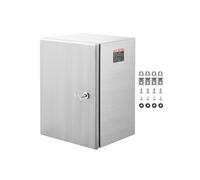 Boîtier Electrique Acier Inoxydable Armoire Mural Etanche Plaque Montage 50x40x20cm